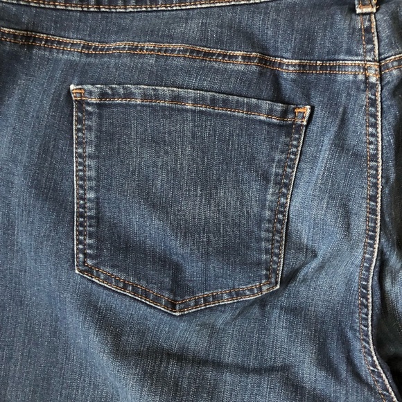 Kim Rogers Women Straight Jeans Size 24W Dark Wash Plus Size Tummy Control - Picture 12 of 16